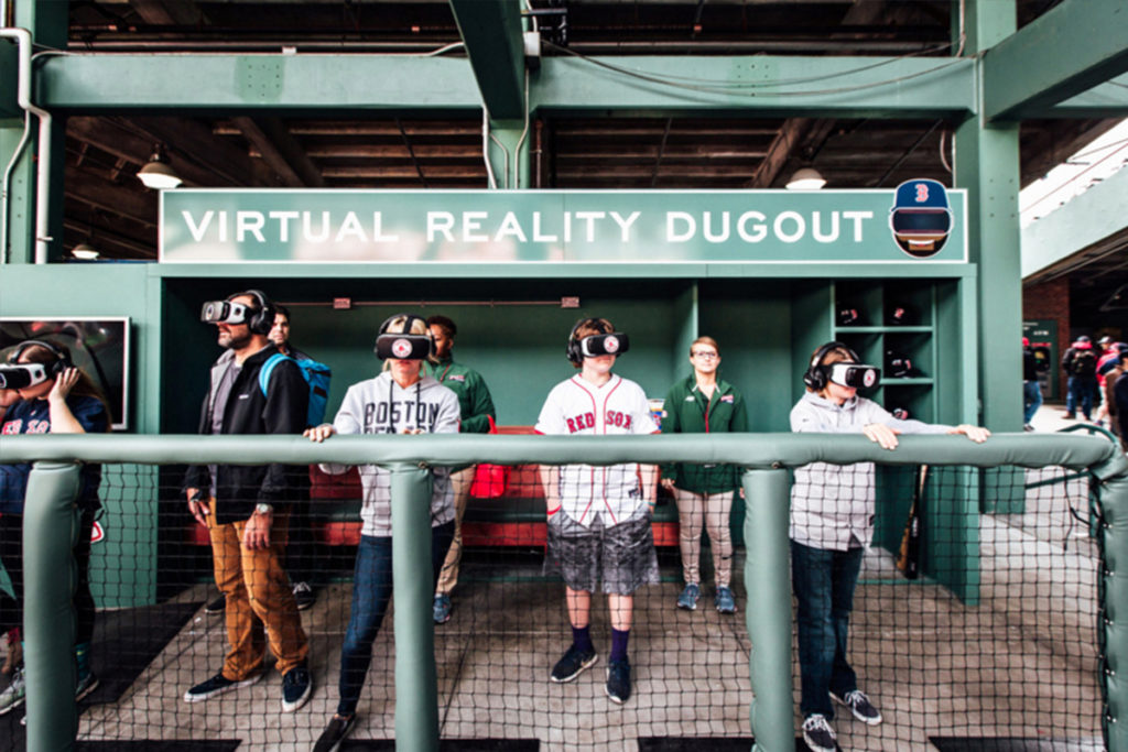 RedSox Showcase built by Turtle Transit featured a virtual reality dugout.
