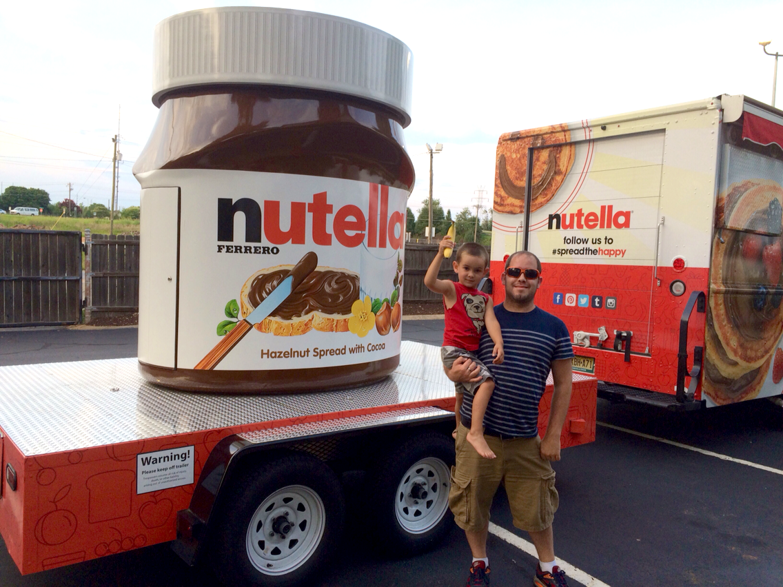 Oversize Nutella Jar built by Turtle Transit